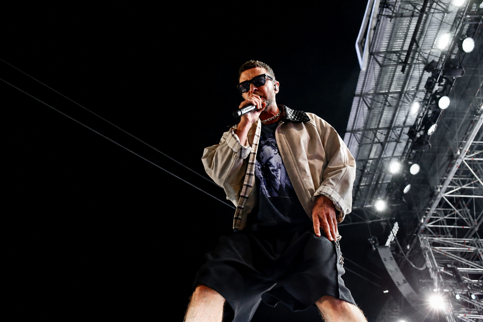 Justin Timberlake actuando en Sevilla
